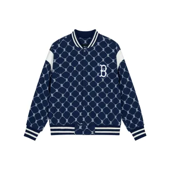 MLB SS24 Baseball Jacket Unisex Navy Blue