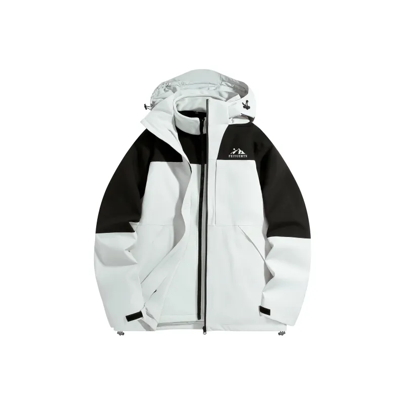 Feiyue Water-Resistant Windproof Warm Water-Repellent Cold-Resistant Windbreaker Jacket Unisex-0