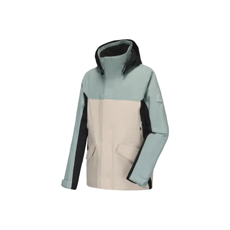 DECATHLON Windbreaker Jackets Men Cyan Jade/Smoked Black/Light Chalk Gray-0