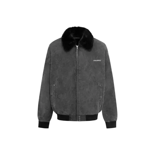 Askyurself Fur Jackets & Coats Unisex Washed Black