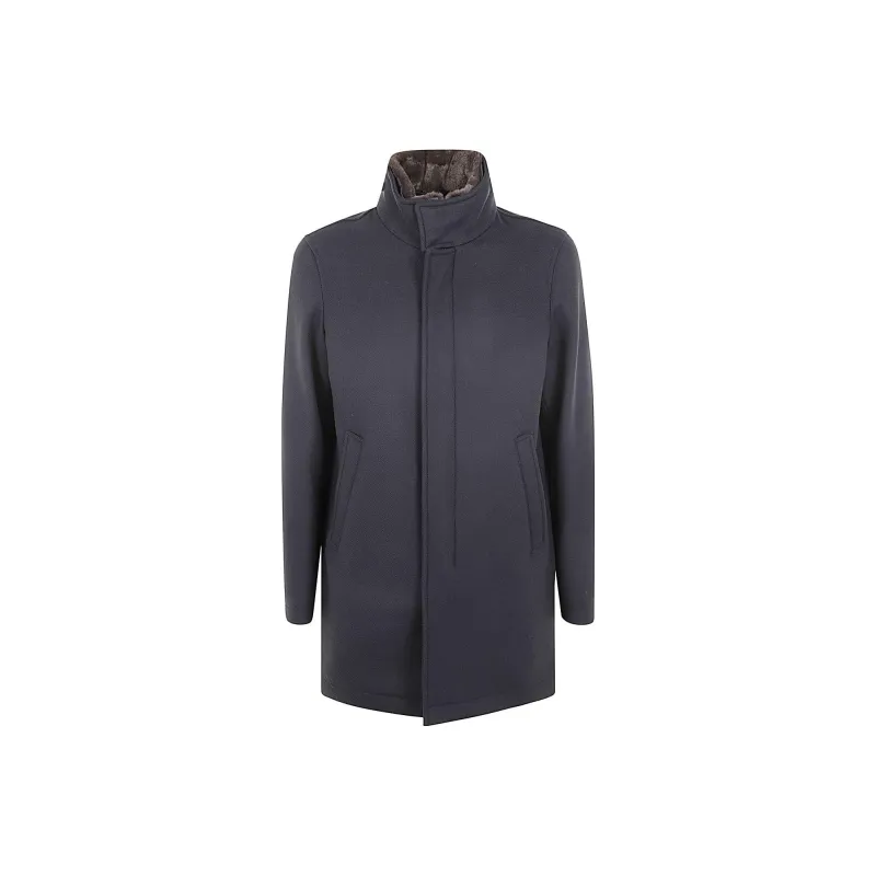HERNO High Neck Straight Hem Padded Coat-0