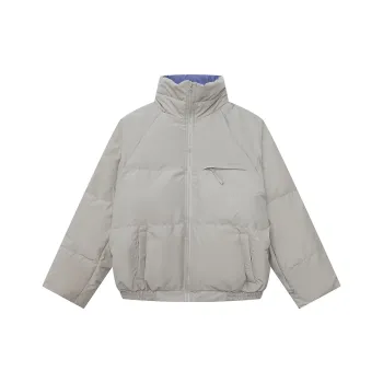 Heartboon Down Jacket Unisex Khaki Gray