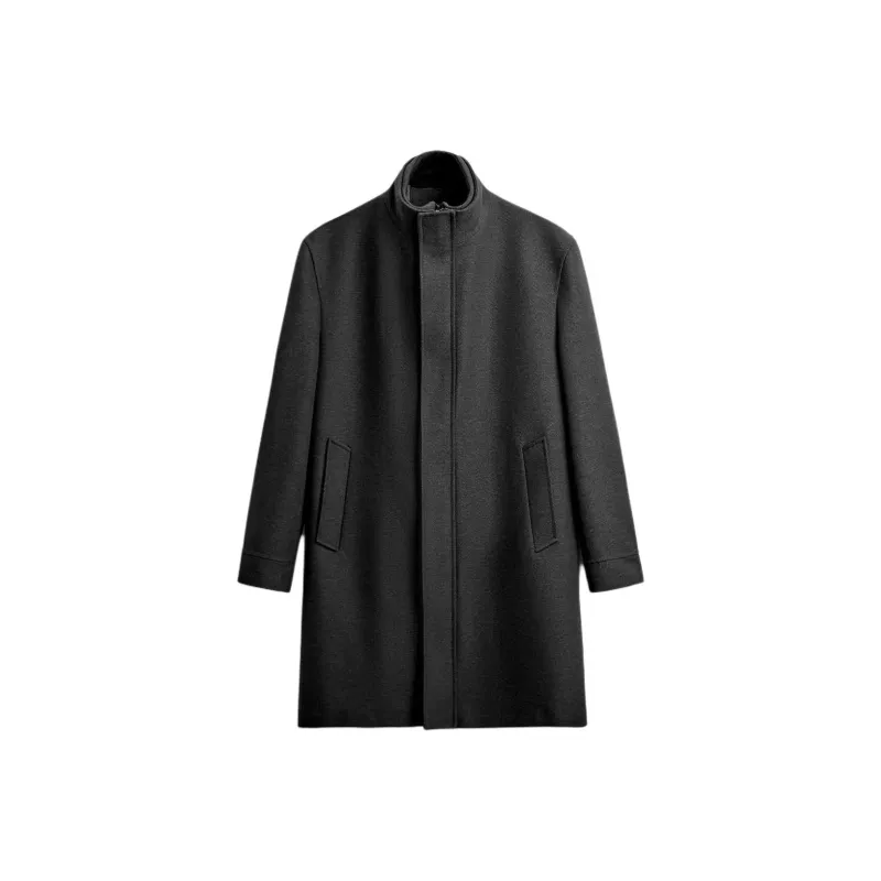 ZARA Coats Men Gray-0