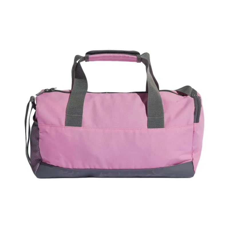Adidas Polyester Travel Bag Unisex Pink & Gray & White-2