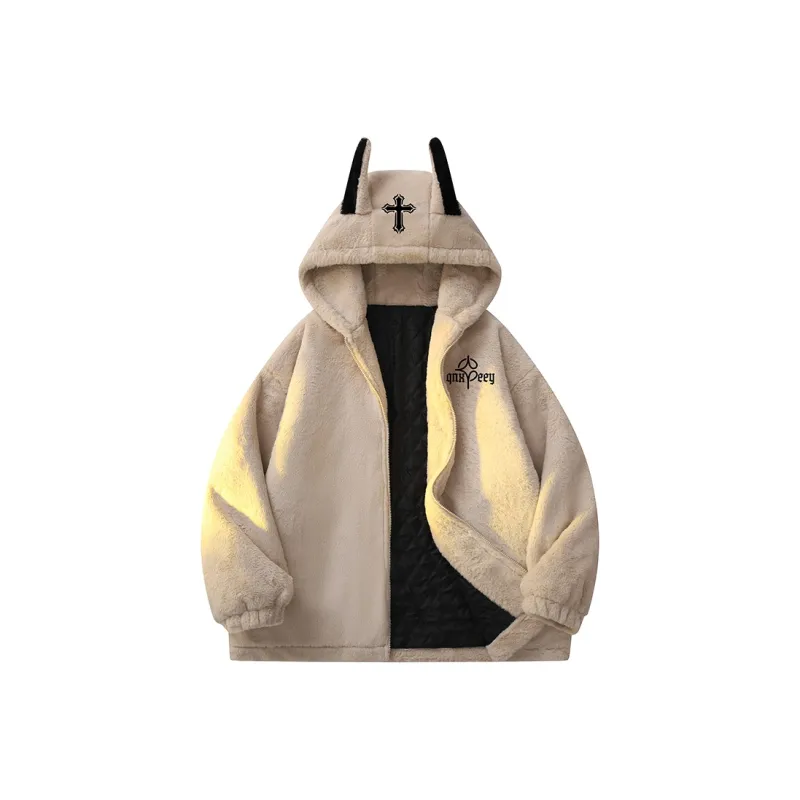 Qnxeey Velvet Jackets Unisex-7