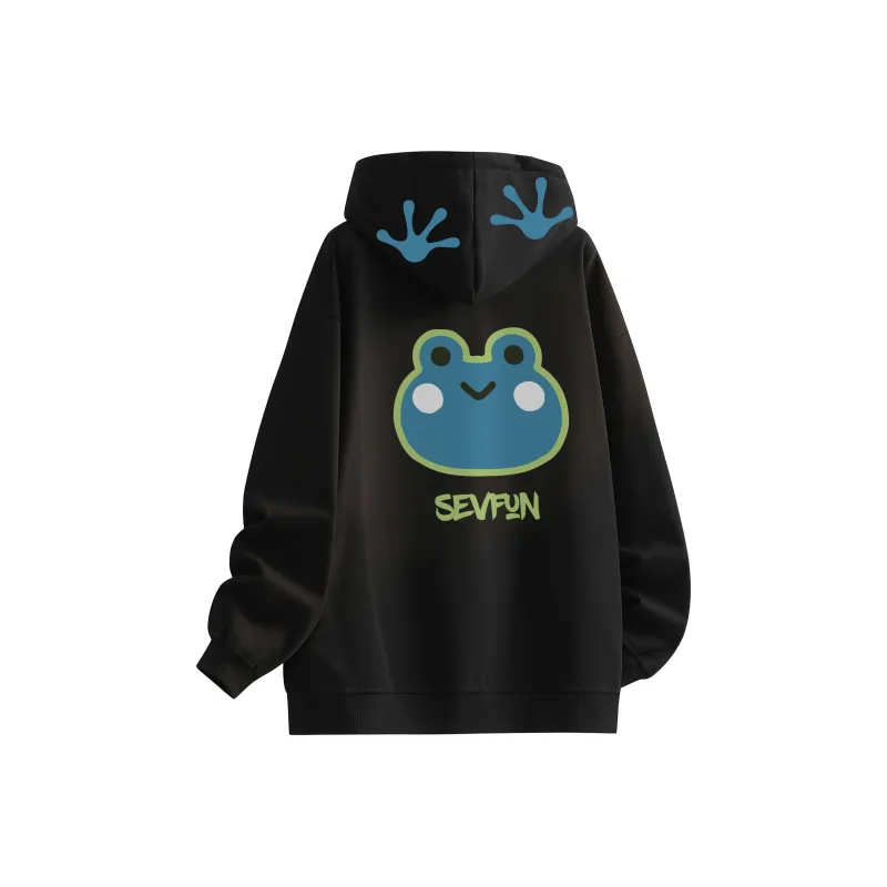 7 SEVFUN Sweatshirt Unisex Navy Blue-13