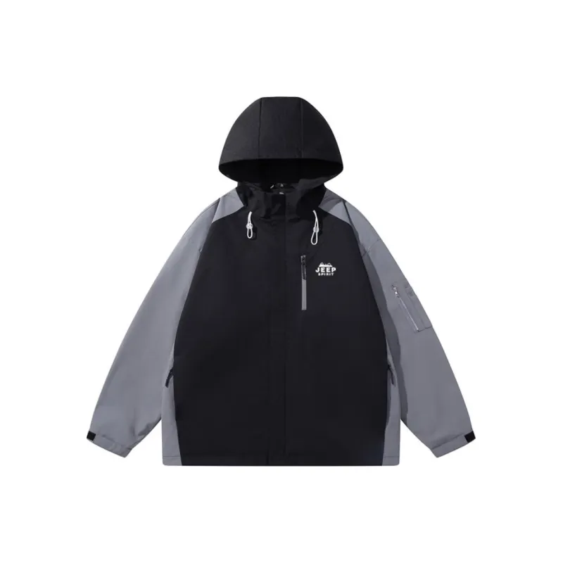 JEEP SPIRIT Windproof, Breathable, Abrasion Resistant, Thermal, Water Repellent Windbreaker Jacket Men's-0