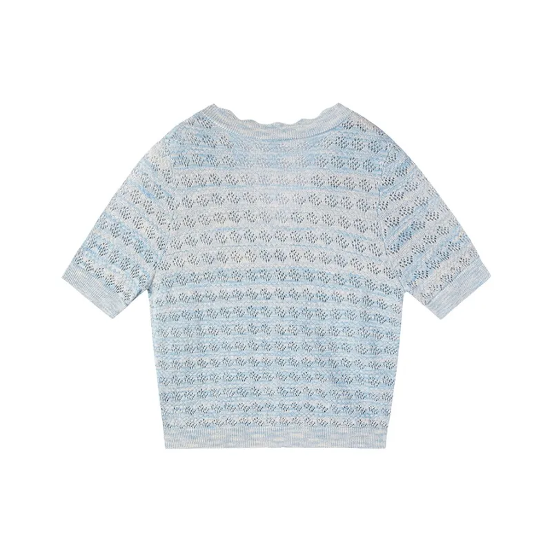 XIANGYING Knitwear Women's Blue-1