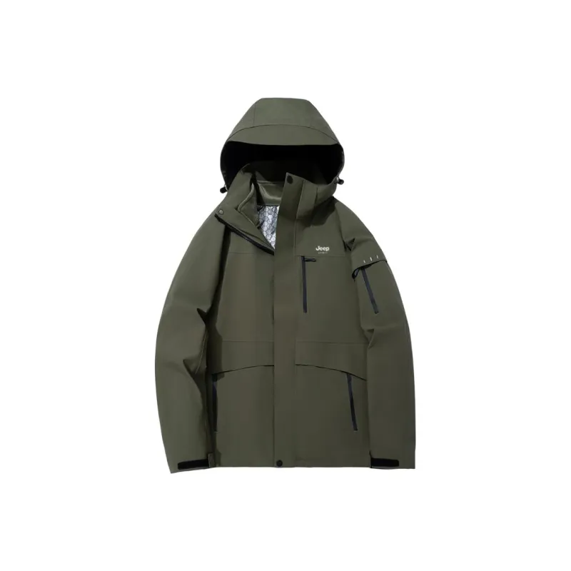 JEEP SPIRIT Waterproof, Windproof, Breathable, Abrasion Resistant, Thermal, Cold Resistant Windbreaker Jacket Unisex-5