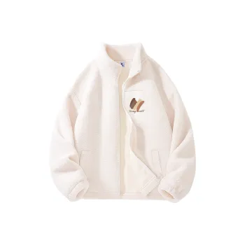 Cotton Velvet feel Coat Unisex Beige