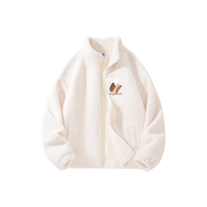 Cotton Velvet feel Coat Unisex Beige-0