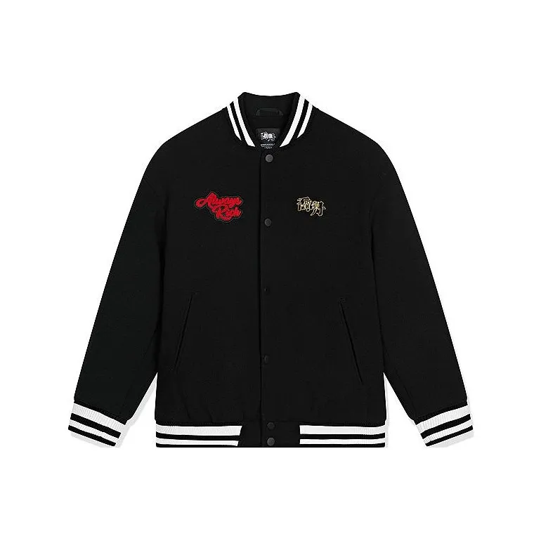 QIAODAN Baseball Jacket Men's Black-0
