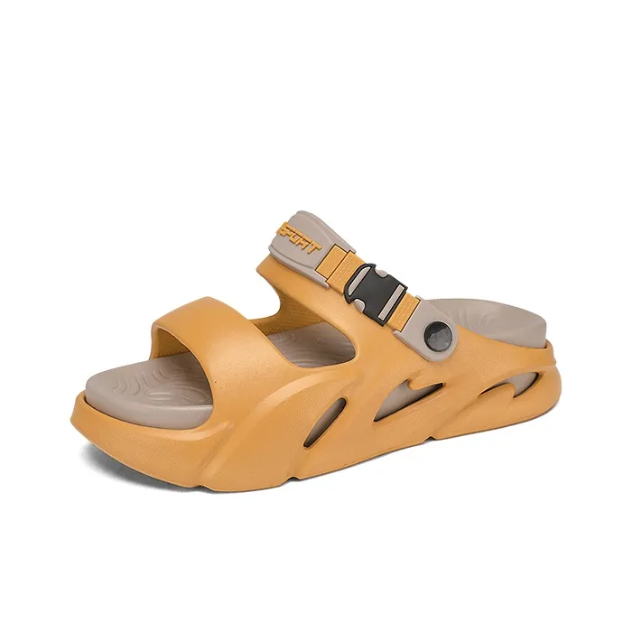 CAMOSI Beach Sandals Unisex Black Gray/White Black/Orange/Mint Green-5