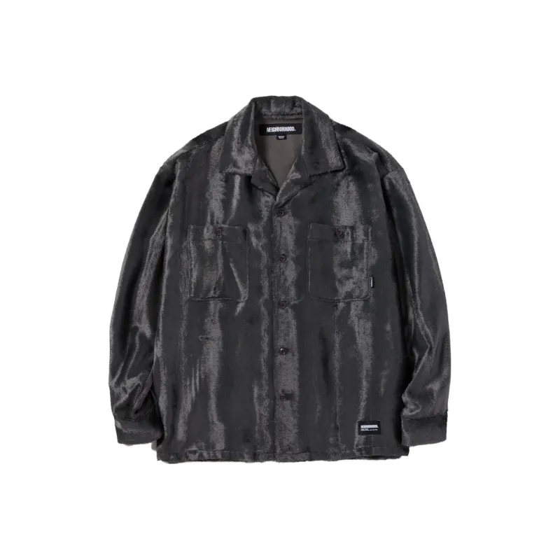 NEIGHBORHOOD Leopard Fur Long Sleeve Shirt-6