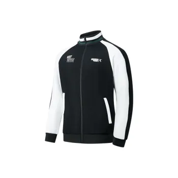 QIAODAN Baseball Jacket Men's Black/Jordan White
