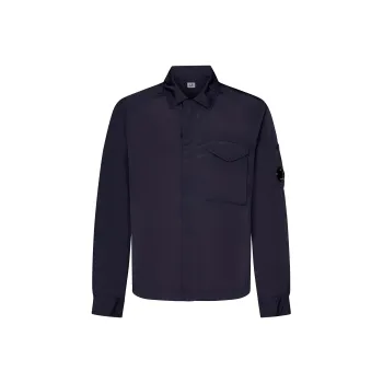 C.P.Company Lens-Detailed Curved Hem Overshirt