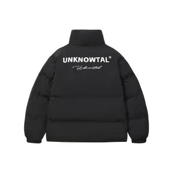 UNKNOWTAL Padded Puffer Jacket Unisex Black