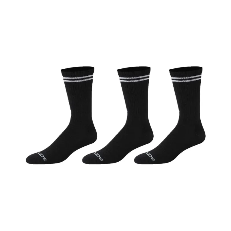 Saucony Inferno Cushion Mid Calf Socks Women's 3 Pack Black-0