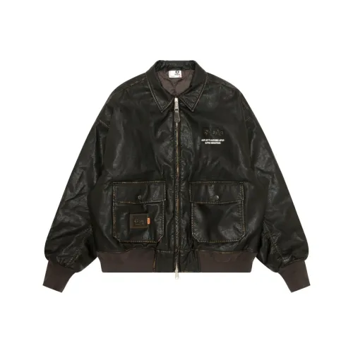 Aape x ALPHA INDUSTRIES Jackets & Coats Men's Red Brown