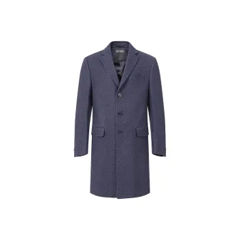 Ermenegildo Zegna Coats Men Dark Blue