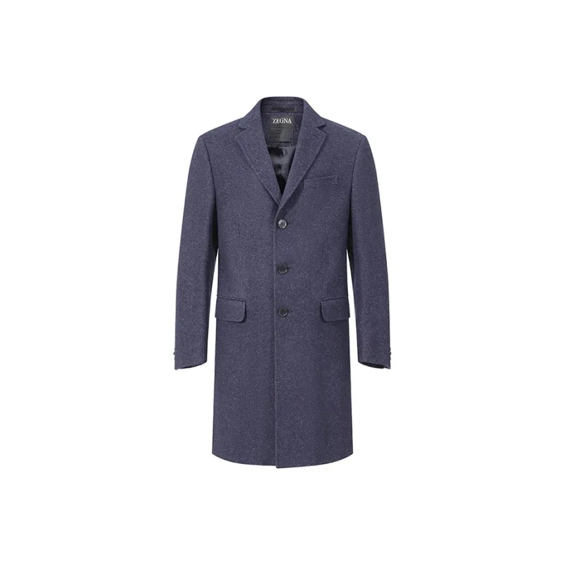 Ermenegildo Zegna Coats Men Dark Blue-0