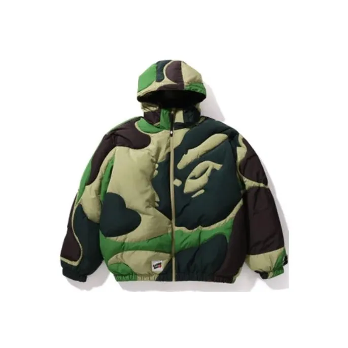 Bape Mega Abc Camo Detachable Hoodie Puffer Down Jacket-3