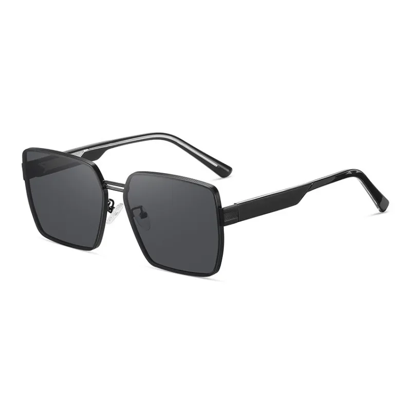 Yamaichi Maru Plate, Stainless Steel Irregular Shape Sunglasses Unisex-6