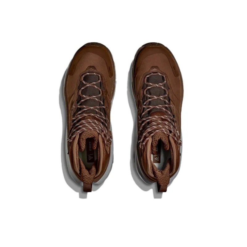 HOKA ONE ONE Kaha 2 Slip Resistant Mid Top Hiking Shoes Women's Dark Brown-4