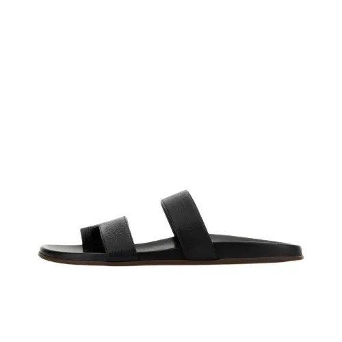 THE ROW Slide Slippers Women's Black
