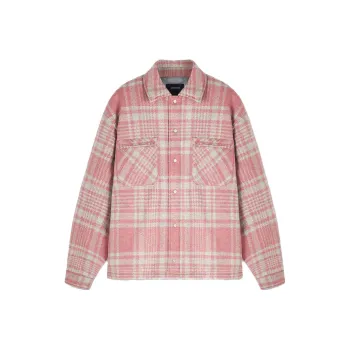 REPRESENT Quilted Flannel Jackets Coats Men's Pink