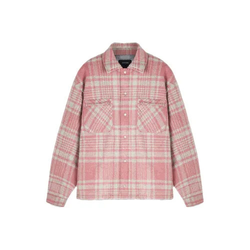 REPRESENT Quilted Flannel Jackets Coats Men's Pink