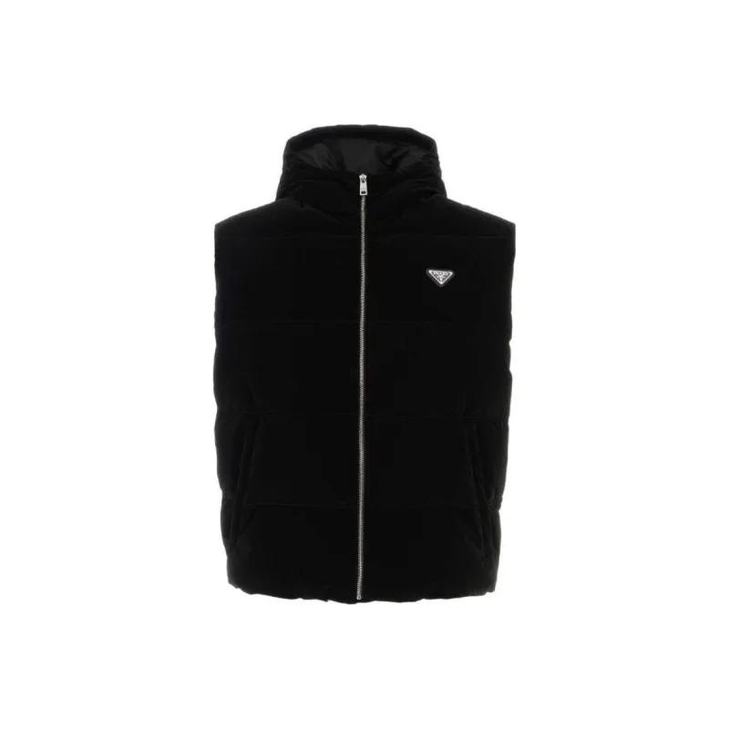PRADA Enamel Triangle logo Gilet-0