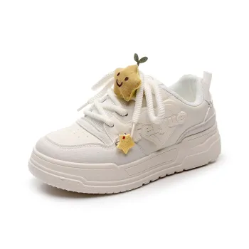 Feiyue Girly Heart Series Lightweight Breathable Height Increasing Low Top Skateboard Shoes Women's