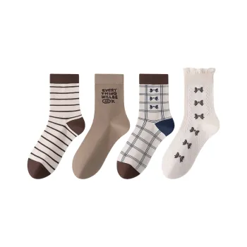 Caramella Mid Calf Socks Women's 4 Pack