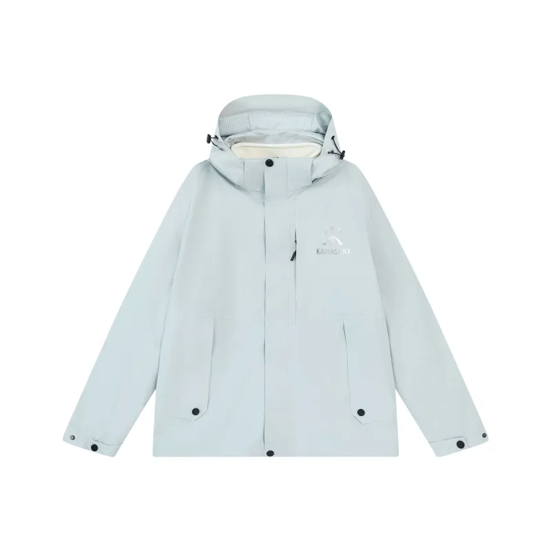 Kawasaki Water Resistant Windproof Wear Resistant Windbreaker Jacket Unisex-37