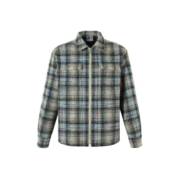 YADcrew Plaid Unisex Jacket