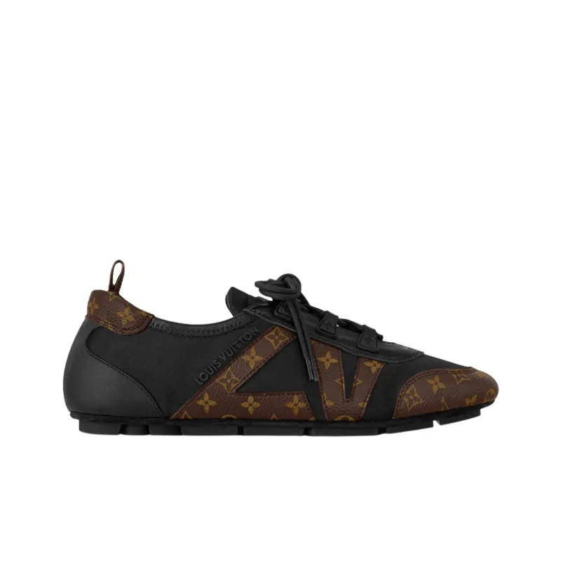 LOUIS VUITTON Sneakerina German Army Trainers Low Top Casual Shoes Women's Brown-1