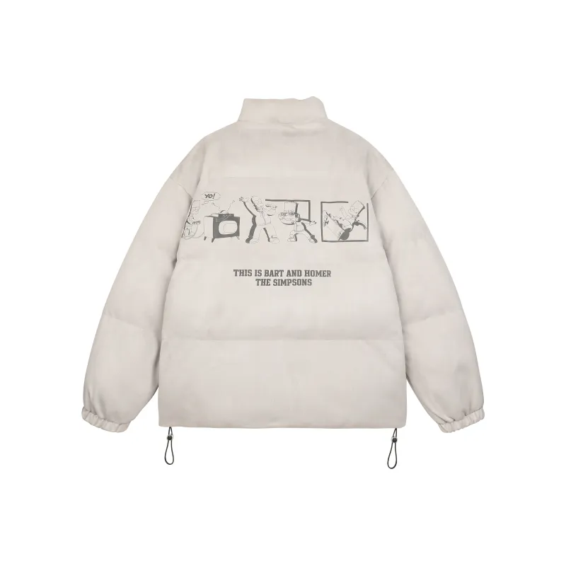 The Simpsons Puffer Jacket Unisex-16