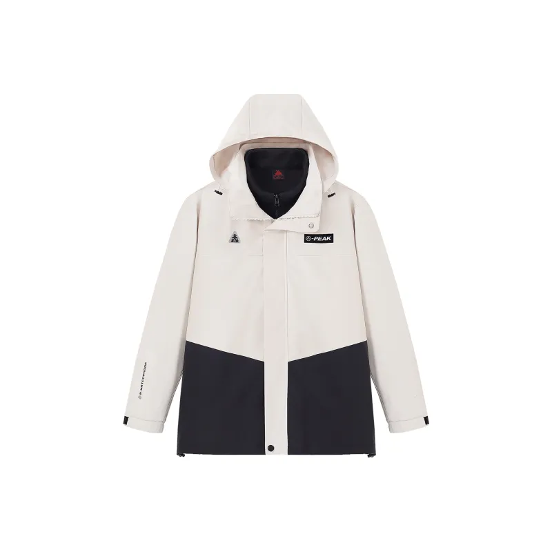 PEAK Windbreaker Jackets Unisex White Light Khaki-0