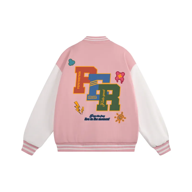 Pepe The Frog Baseball Jacket Unisex-8