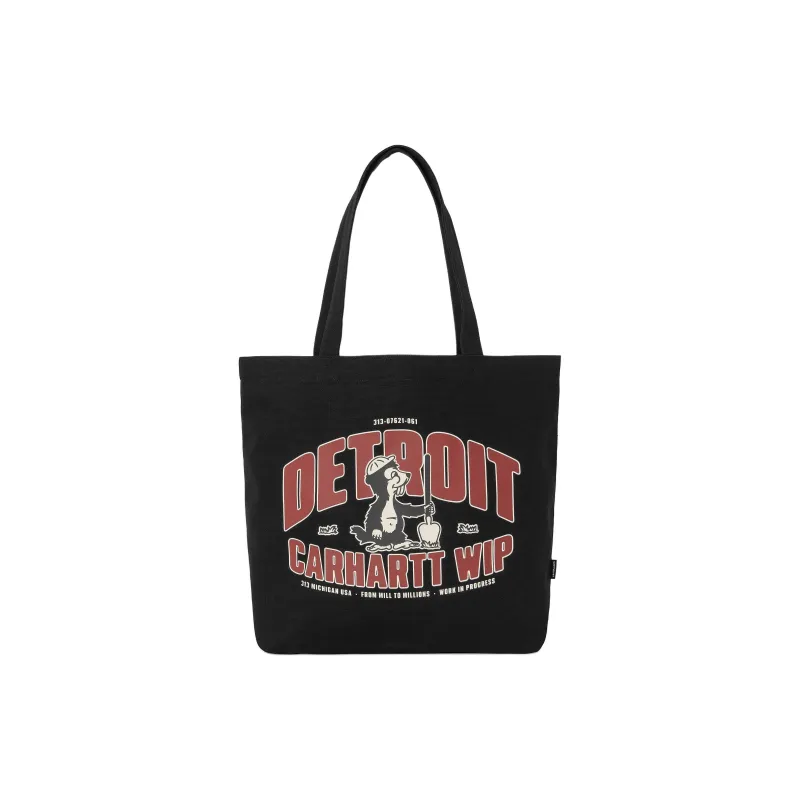 Carhartt WIP Canvas Tote Bag, Shopping Bag, Handbag Men's Black-0