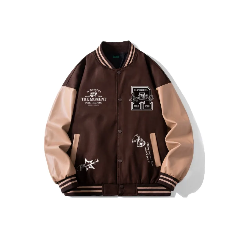 Pepe The Frog Baseball Jacket Unisex-6