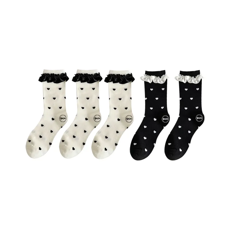 SOIE Mid Calf Socks Women's Combo Set-6