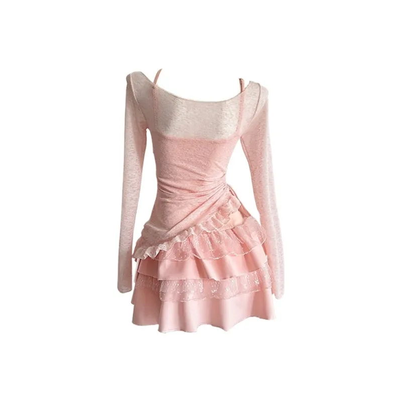 PLANE DRIFT Skirt Set Women's Pink-1