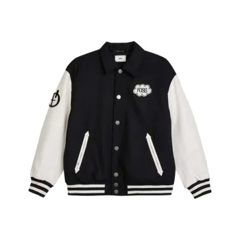 FOSS x Eric Haze Baseball Jacket Unisex Black