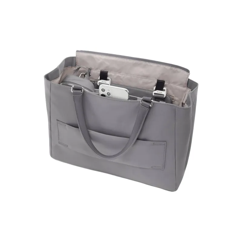 TUMI Voyageur Nylon Tote Bag, Shopping Bag, Shoulder Bag, Crossbody Bag, Handbag Medium Size Women's Haze Gray-3