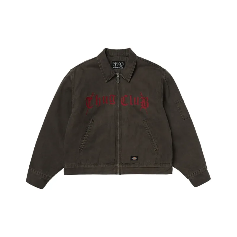 Dickies X THUG CLUB Dickies Collaboration Jackets Unisex Brown-0