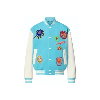 LOUIS VUITTON x Yayoi Kusama Louis Vuitton X Yayoi Kusama SS23 Baseball Jacket Men's Blue