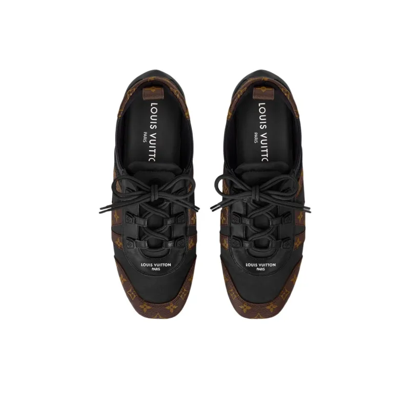 LOUIS VUITTON Sneakerina German Army Trainers Low Top Casual Shoes Women's Brown-3