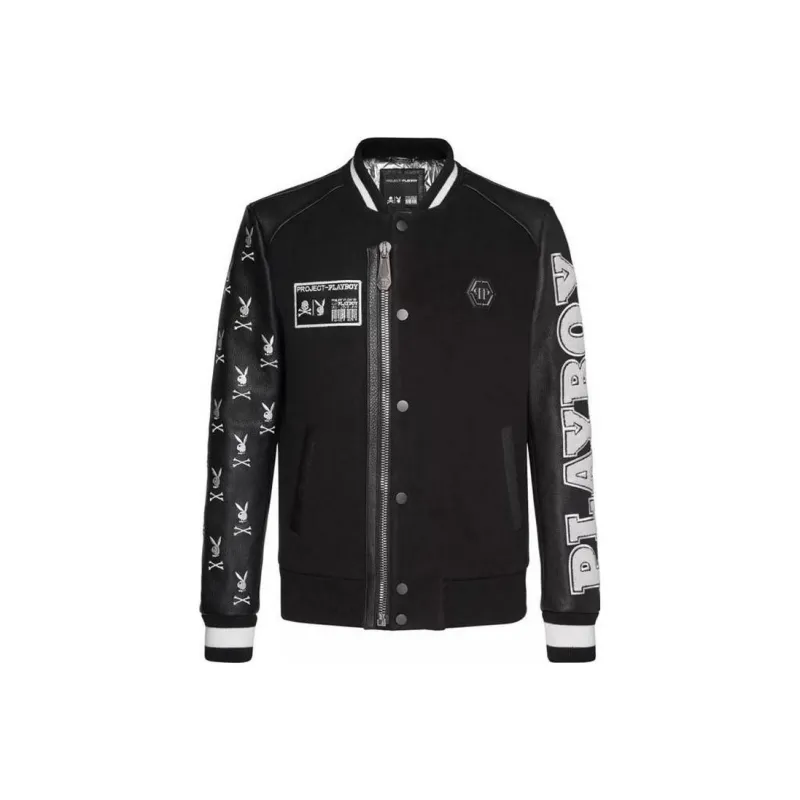 PHILIPP PLEIN FW23 Jackets Coats Men's Black-0